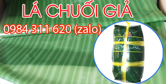 lá chuối nhựa